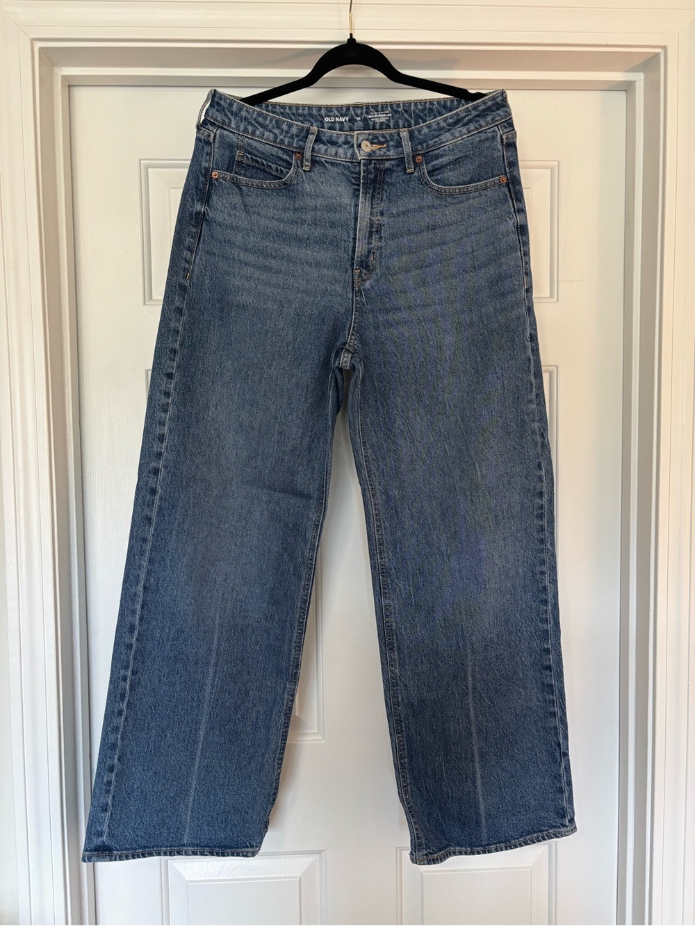 Old Navy Extra High-Rise Sky Hi Wide Leg Jeans Size 10